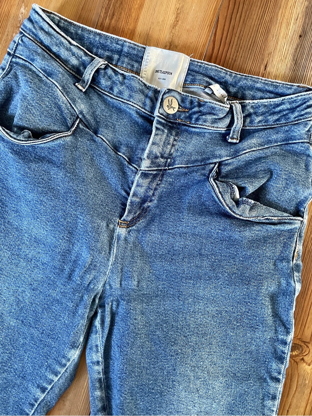 One Teaspoon High-Waist Skinny Jean — "Preachers", Yoke Detail - Picture 4 of 10